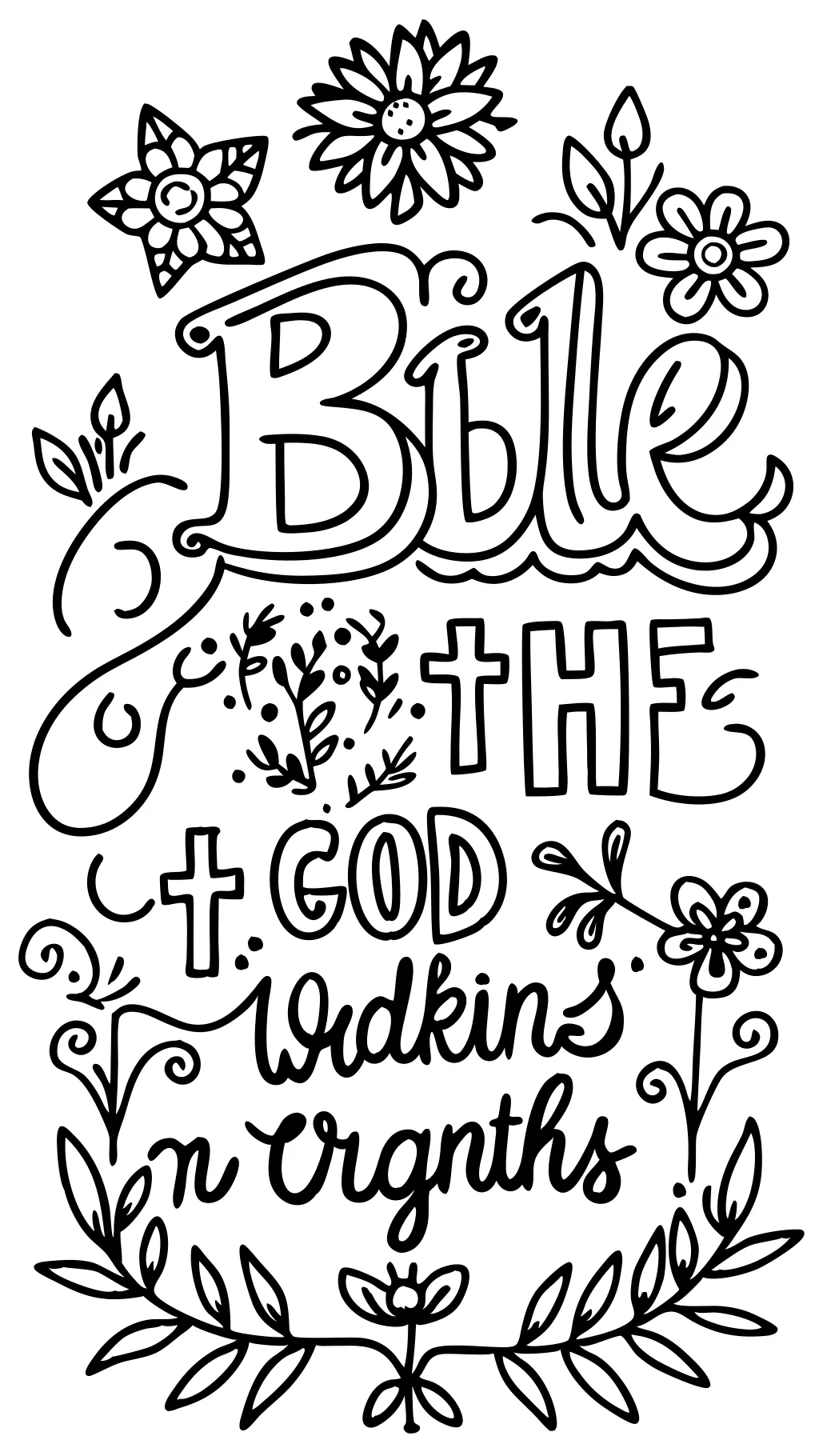 coloriages de citations bibliques